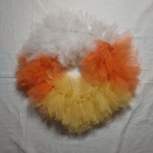 Tulle Wreath 14" Light Up Battery Operated Autumn Halloween Holiday Handmade New